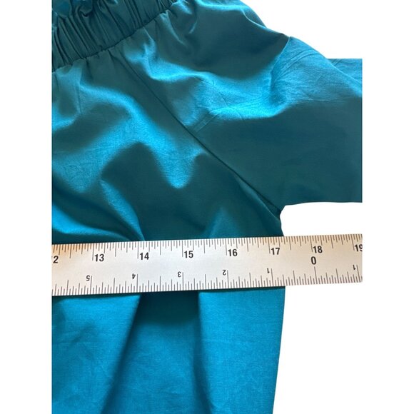 Ryu Off-Shoulder Embroidered Blouse Teal Top M 100% Cotton Boho Chic Stylish NWT - Picture 11 of 13